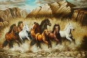 unknow artist Horses 039 oil on canvas